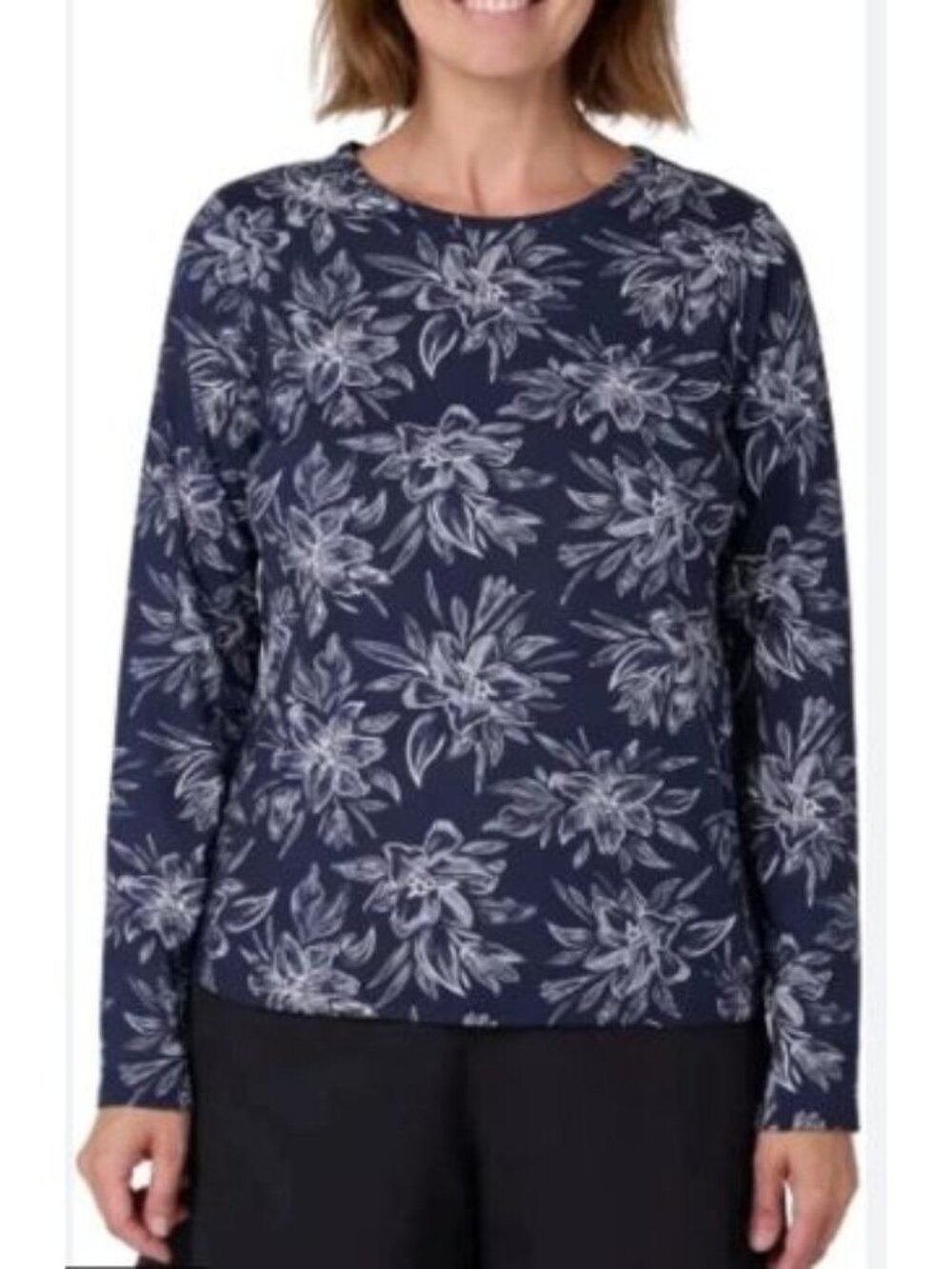 Hang Ten Long Sleeve Swim Shirt Size Large UPF 50+ Zip Pocket Quick Dry NWT Navy